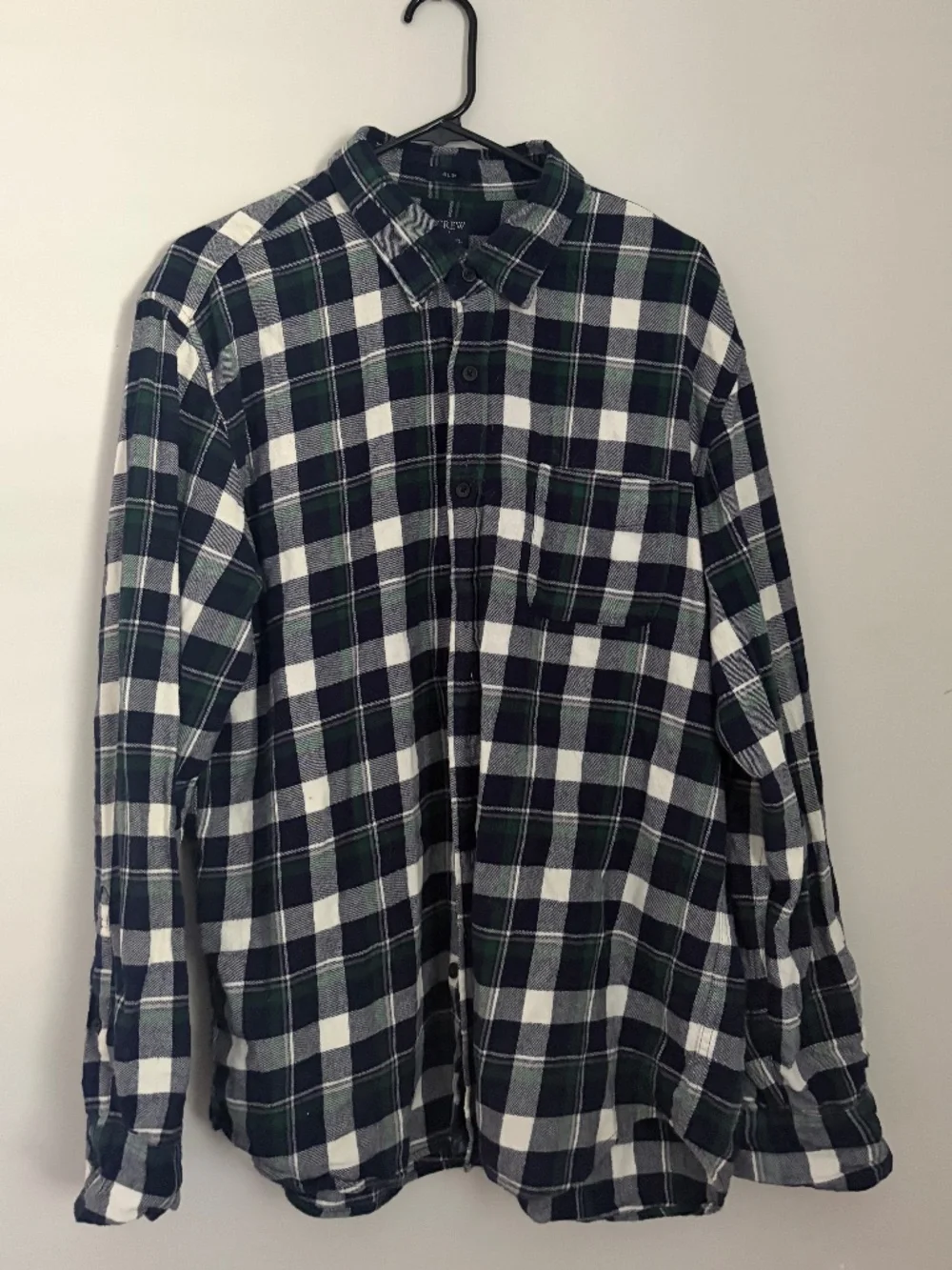 J Crew Slim Fit Men's Flannel Long Sleeve - XL